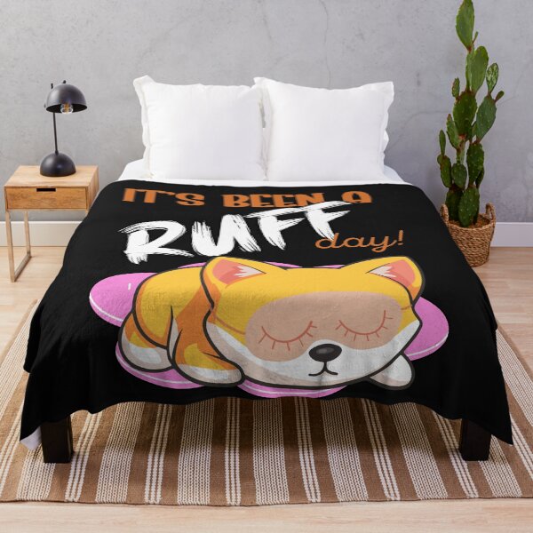 Item preview, “It’s Been a Ruff Day” – Dog with Sleep Mask designed and sold by BerryMint.