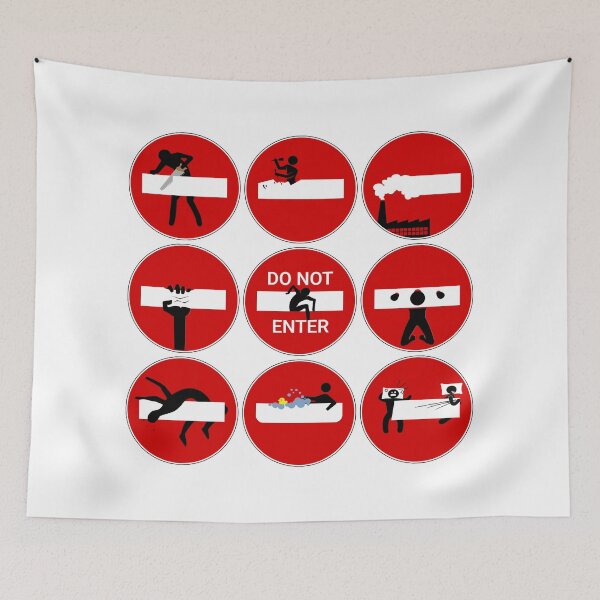 Item preview, Streetart No Entry Sign designed and sold by PuzzlingStuff.