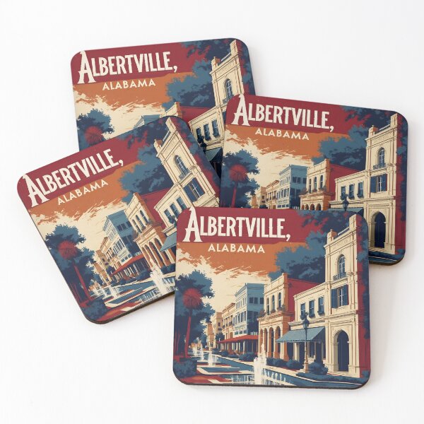 Item preview, Albertville Alabama 1950s USA Vintage Travel Tourism designed and sold by TravelersGems.