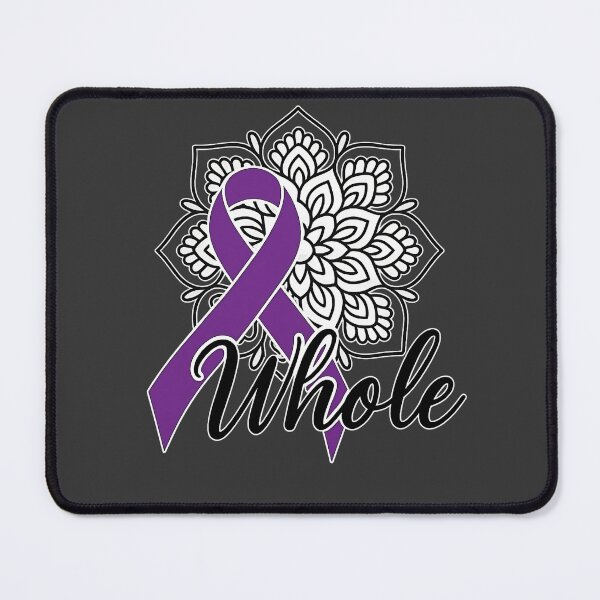 Item preview, Whole – Purple Awareness Ribbon Mandala Design for Healing & Empowerment designed and sold by Quiet Power Co..