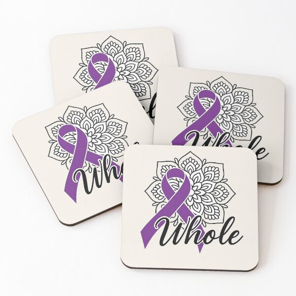 Item preview, Whole – Purple Awareness Ribbon Mandala Design for Healing & Empowerment designed and sold by Quiet Power Co..