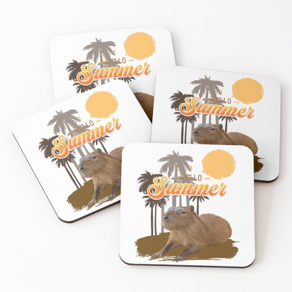 Item preview, Hello Summer Chill Capybara designed and sold by BartoszKruk.