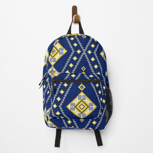 Item preview, Midnight Blue & Goldenrod Greek Key Ethnic Seamless Pattern designed and sold by Khwanchai.