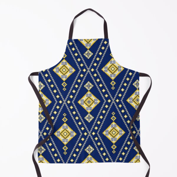 Item preview, Midnight Blue & Goldenrod Greek Key Ethnic Seamless Pattern designed and sold by Khwanchai.