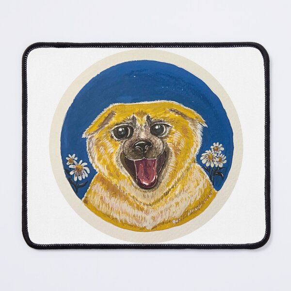 Item preview, Floppy-Eared Dog on Blue designed and sold by Umami-Kook.