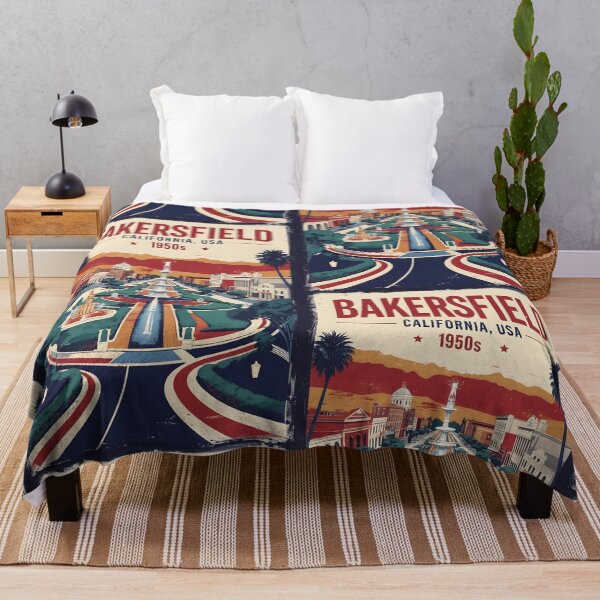 Item preview, Bakersfield California 1950s USA Vintage Travel Tourism designed and sold by TravelersGems.