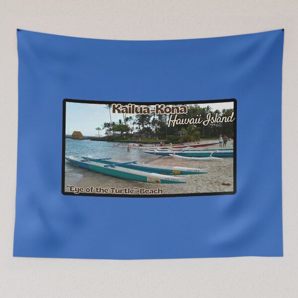 Item preview, Kailua Kona, Big Island Hawaii Canoe Beach Eye of the Turtle designed and sold by Kona Linda.