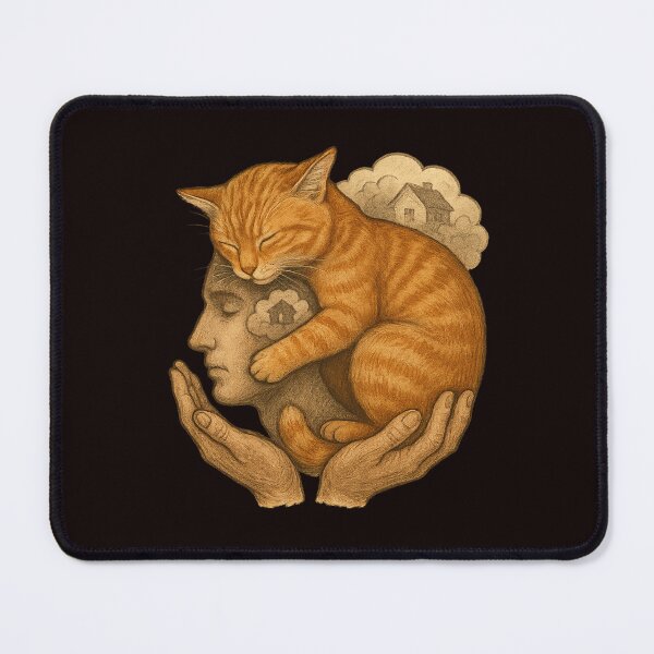 Item preview, Safe Inside: The Shelter of a Cat’s Love designed and sold by Tadeusz1.