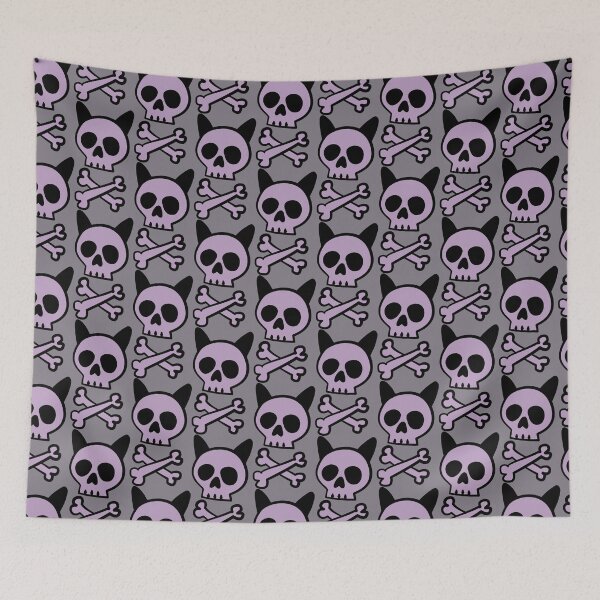 Item preview, Pastel Purple Cute Skull and Crossbones designed and sold by nuutree.