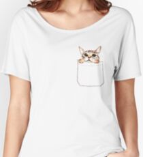 Pocket cat Women's Relaxed Fit T-Shirt