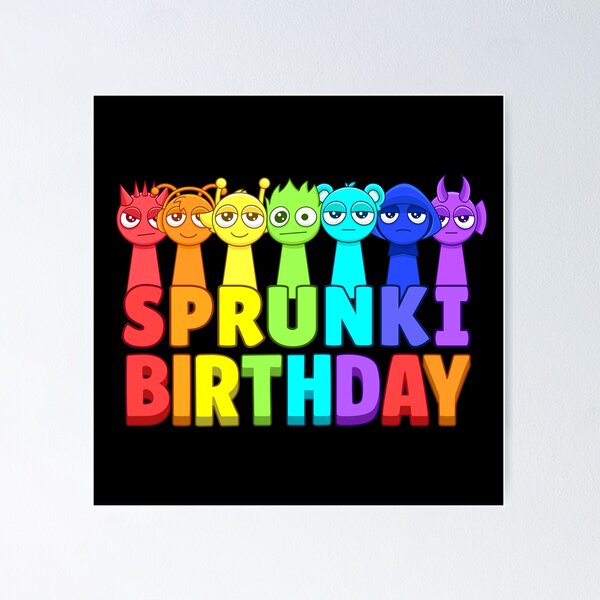 Item preview, Sprunkies Kids Birthday designed and sold by Gamify Store.