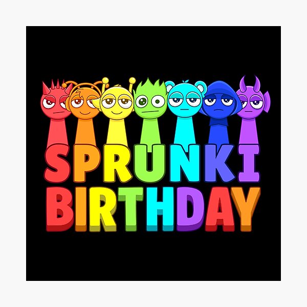 Item preview, Sprunkies Kids Birthday designed and sold by Gamify Store.