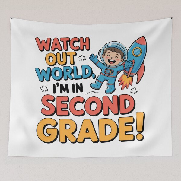 Item preview, watch out world, I'm in second grade designed and sold by GogoGrove.