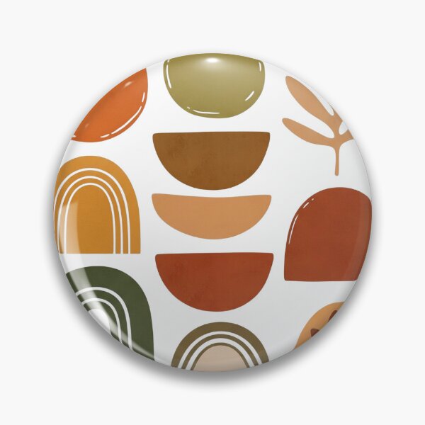 Item preview, Boho abstract shapes cute in warm earthy tones, mid-century modern vibe, clean layout designed and sold by pnatta.