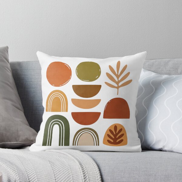 Item preview, Boho abstract shapes cute in warm earthy tones, mid-century modern vibe, clean layout designed and sold by pnatta.