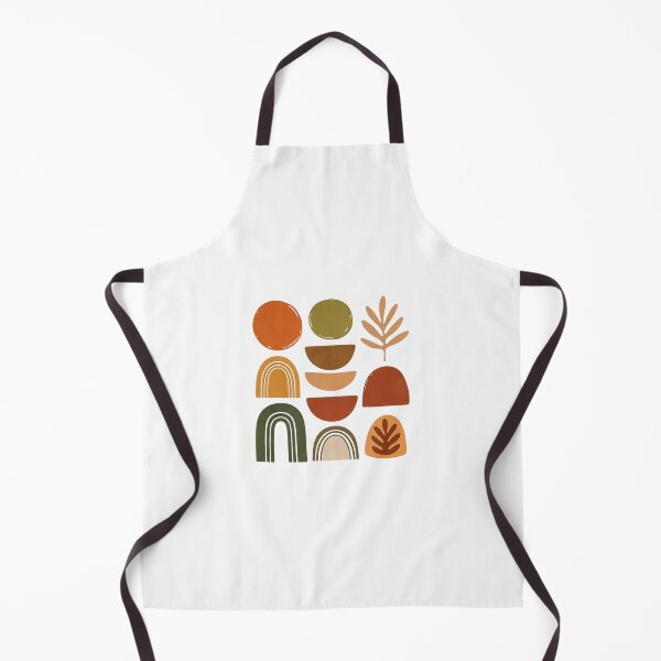 Item preview, Boho abstract shapes cute in warm earthy tones, mid-century modern vibe, clean layout designed and sold by pnatta.