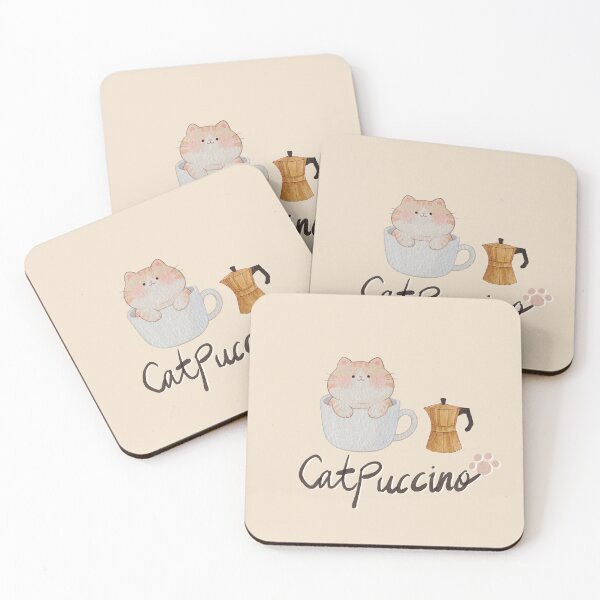 Item preview, A Lazy Pour of CatPuccino Charm designed and sold by Lee Yeng.