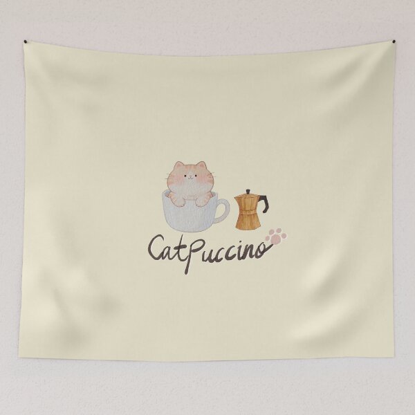 Item preview, A Lazy Pour of CatPuccino Charm designed and sold by Lee Yeng.