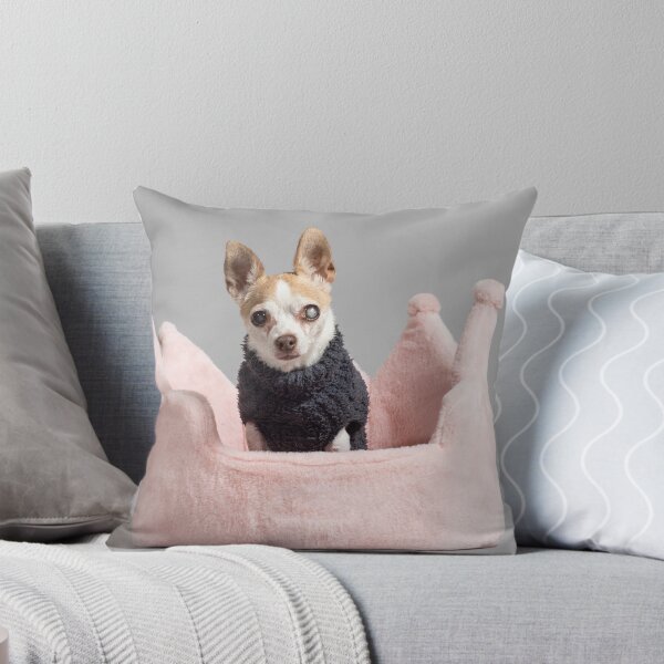 Item preview, Chihuahua in crown bed designed and sold by Kristin Yata.