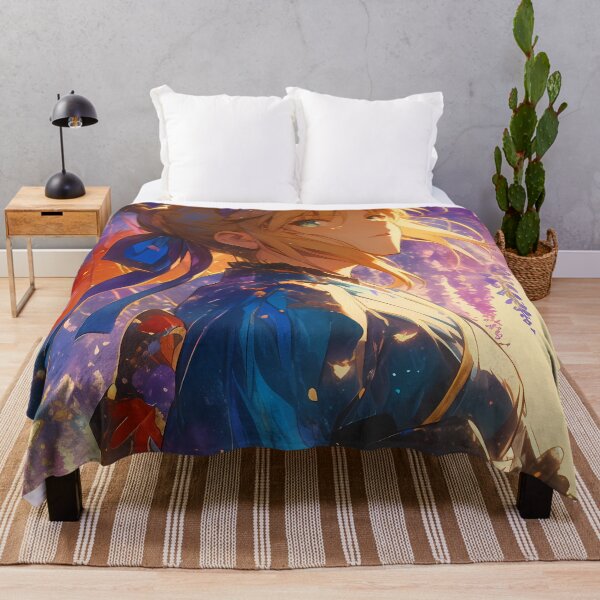 Item preview, Saber Fate Stay Night Anime Kimono Wisteria Blossoms Elegance designed and sold by juniorcastros.
