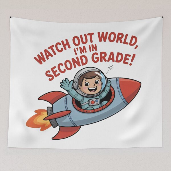 Item preview, watch out world, I'm in second grade designed and sold by GogoGrove.