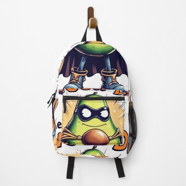 Item preview, Cartoon avocado with cape and boots holding a brown ball designed and sold by cafegrafis.