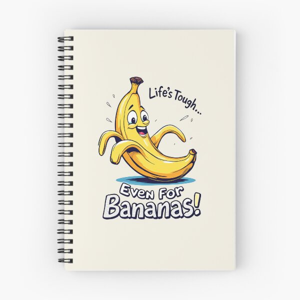 Item preview, There is a cartoon banana that is smiling and has a caption designed and sold by cafegrafis.