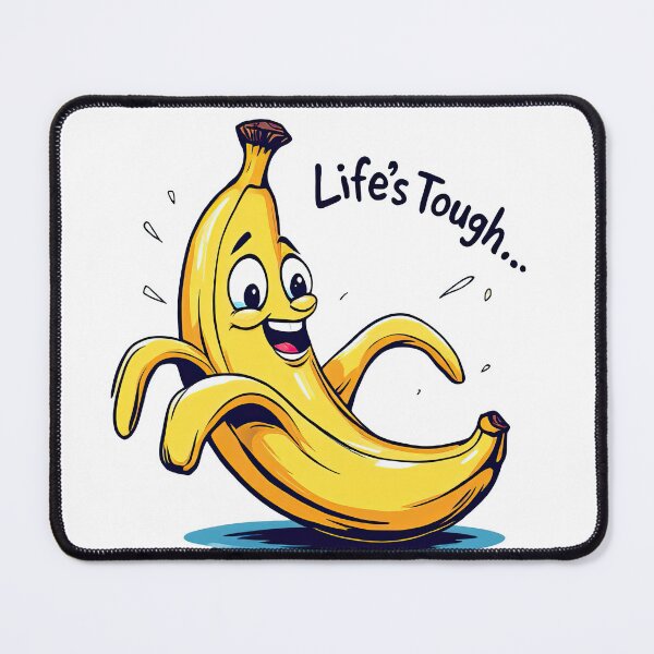 Item preview, There is a cartoon banana that is smiling and has a caption designed and sold by cafegrafis.