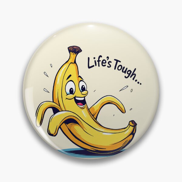Item preview, There is a cartoon banana that is smiling and has a caption designed and sold by cafegrafis.