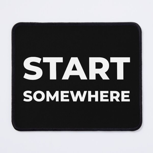 Item preview, Start Somewhere – Soft Pink Motivational Quote for a Feminine Touch designed and sold by thoratsdesign.