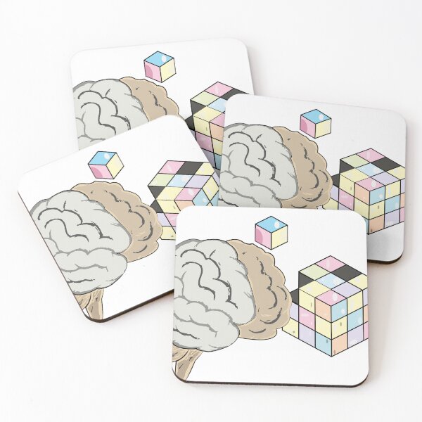 Item preview, Exploding Rubik’s Cube and Brain – Warm Puzzle Power in 3D designed and sold by CheriTanya.