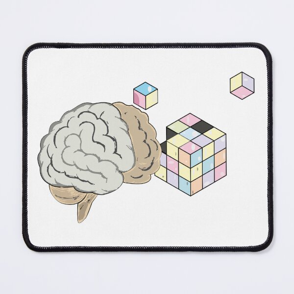 Item preview, Exploding Rubik’s Cube and Brain – Warm Puzzle Power in 3D designed and sold by CheriTanya.