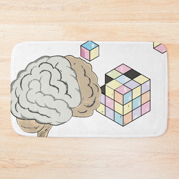 Item preview, Exploding Rubik’s Cube and Brain – Warm Puzzle Power in 3D designed and sold by CheriTanya.