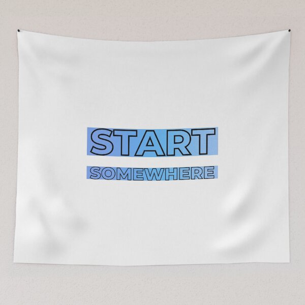Item preview, Start Somewhere – Inspirational Quote in Lavender and Grape Tones designed and sold by thoratsdesign.