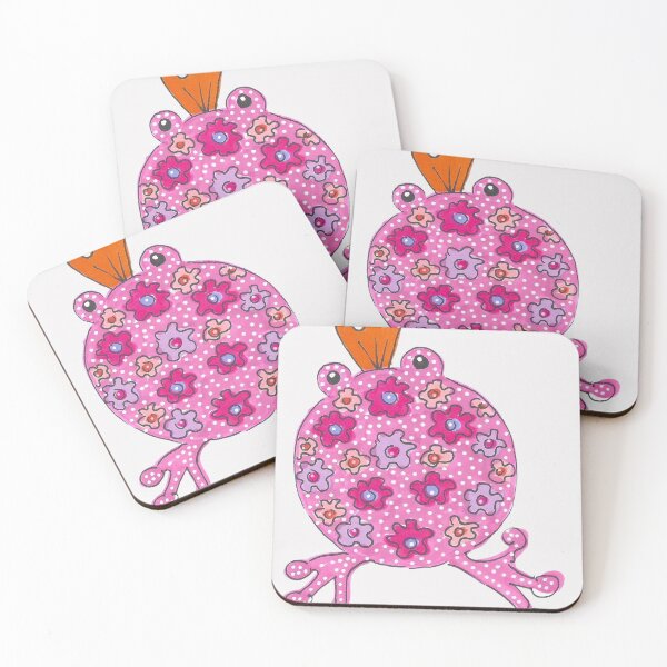 Item preview, pink - flower - frog designed and sold by FmStyleArt.