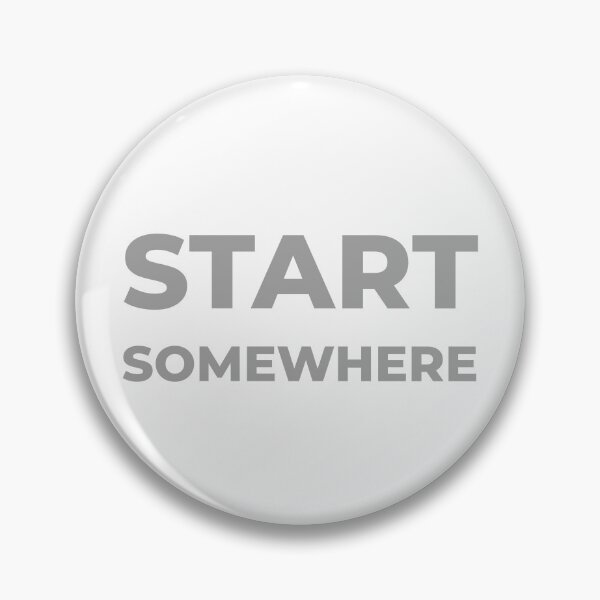 Item preview, Start Somewhere – Soft Grey with Bold Red Motivational Quote designed and sold by thoratsdesign.