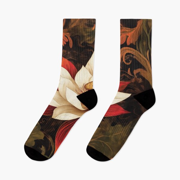Item preview, Detailed Khokhloma Style Lotus Flower design with Rich Patterns. designed and sold by HEMRO.