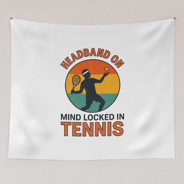 Item preview, Headband On - Mind Locked In - Tennis designed and sold by inkNext.