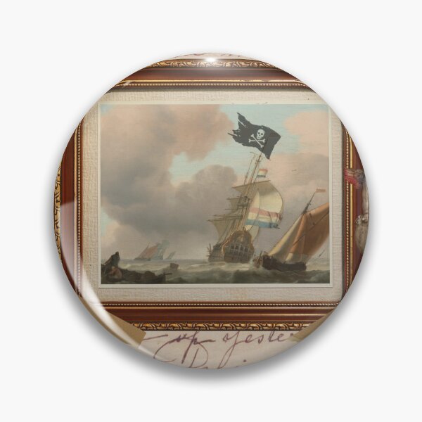 Item preview, Collage with an ancient pirate style designed and sold by MakeItSketch.