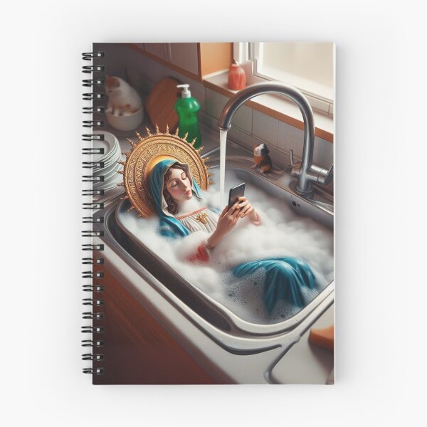 Item preview, "Holy Suds – Virgin on the Edge of Cleanliness" designed and sold by Print Fiction.