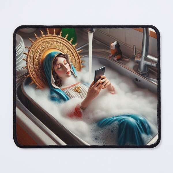 Item preview, "Holy Suds – Virgin on the Edge of Cleanliness" designed and sold by Print Fiction.