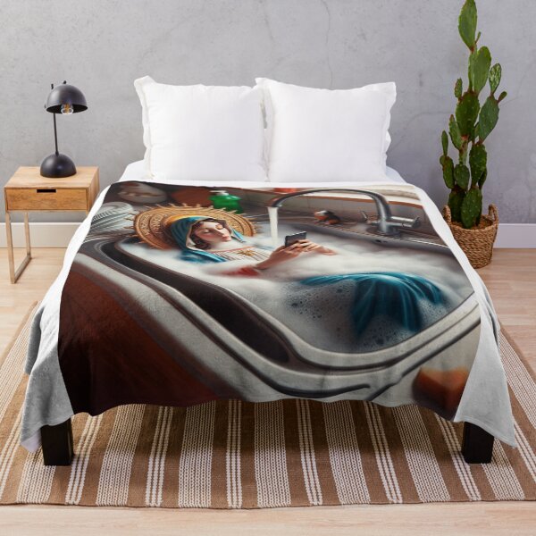 Item preview, "Holy Suds – Virgin on the Edge of Cleanliness" designed and sold by Print Fiction.