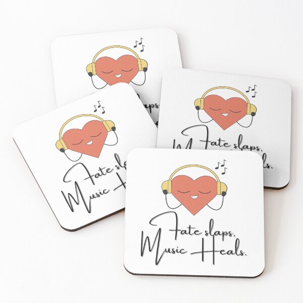 Item preview, Fate Slaps, Music Heals | Stoic Mindset designed and sold by LexaArtworks.