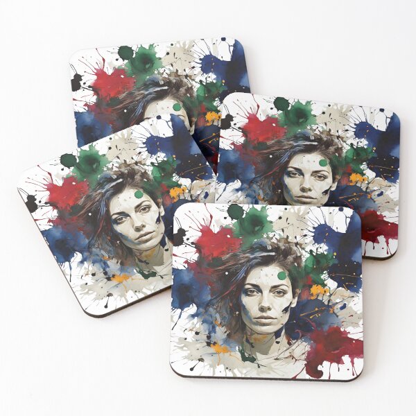 Item preview, Vibrant Splatter Portrait designed and sold by ARLONTE GRAPTEK.
