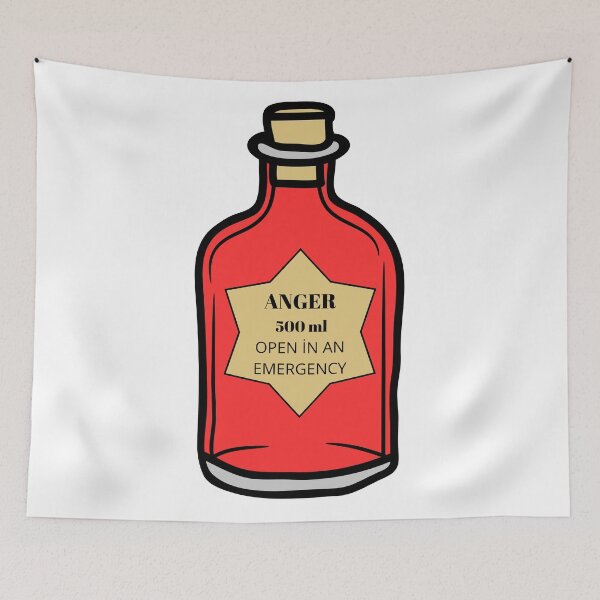 Item preview, Anger Potion – Emergency Use Only | Funny Emotion Bottle Design designed and sold by Teenomix.