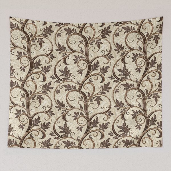 Item preview, Elegant Brown Floral Swirls Seamless Pattern. designed and sold by ML-Media.