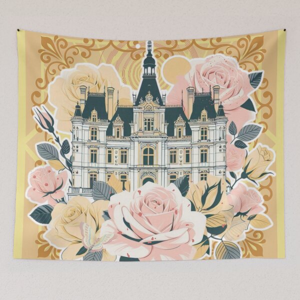 Item preview, French Castle - Modern Chateaucore Aesthetic Wall Art designed and sold by Sugar Wisdom .