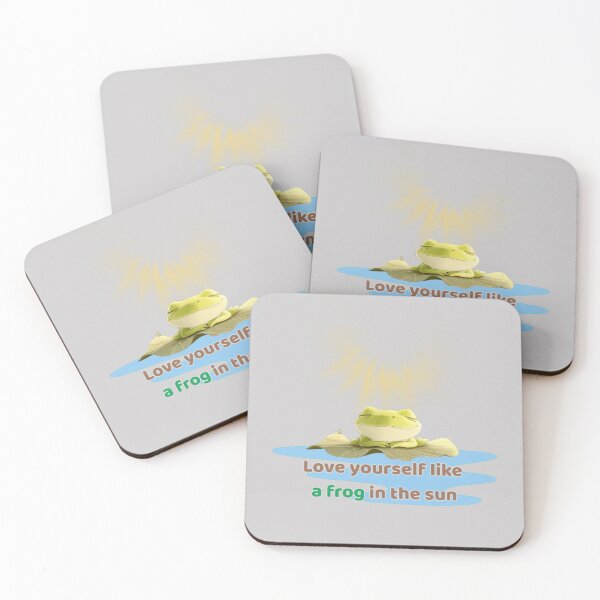 Item preview, Love Yourself Like a Frog in the Sun” – Calm Self-Love Frog Shirt designed and sold by OskArt design.