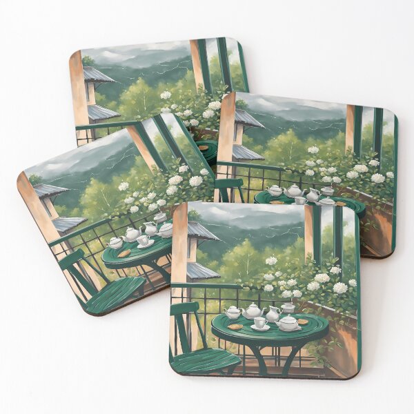 Item preview, Cool Mountain View Balcony Tea Time designed and sold by Diclebaybas.