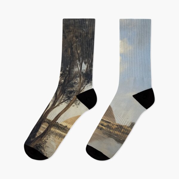 Item preview, The majestic pyramids of Giza as seen from the banks of the Nile design. designed and sold by HEMRO.